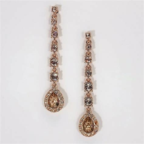 givenchy earrings crystal linear teardrop